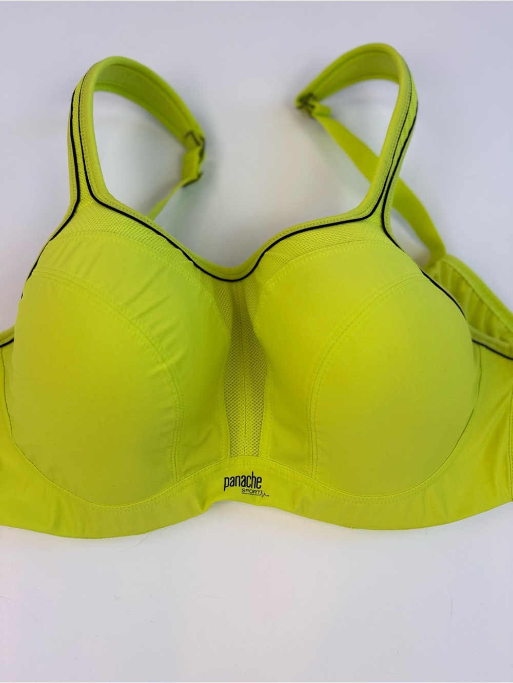 Panache Sport Underwired Sports Bra - Neon Lime size 40D